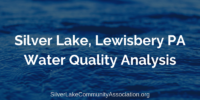 Silver Lake Lewisberry PA Water Quality 2019